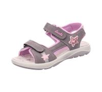 Lurchi Sandale 74L2003014 – offene Mädchenschuhe für Kinder, grau, Größe 29