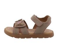 Sandale LURCHI "Cinny", Mädchen, Gr. 29, beige, Veloursleder, festlich, Schuhe Sandale, Klettschuh mit Glitzer, Größenschablone zum Download (13761115-29) beige