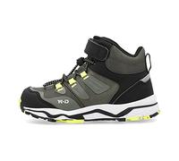 Lurchi Leonard-TEX Sneaker, Black Olive Lime, 33 EU