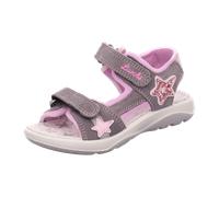 Lurchi Sandale 74L2003014 – offene Mädchenschuhe für Kinder, grau, Größe 29