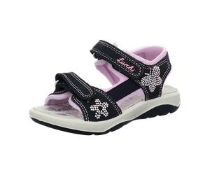 Lurchi Offene Mädchenschuhe für Kinder, schwarz, Größe 25 EU