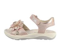 Sandale LURCHI "Flora", Kinder, Gr. 31, rosa, Lederimitat, glänzend, festlich, Schuhe, Sandalette mit Klettverschlüssen, Größenschablone zum Download (61816464-31) rosa