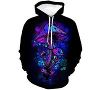Lurhonp Kapuzenpullover für Herren und Damen, Hippie-Pilz, langärmelig, Farbe 3, XL