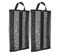 Lurrose 2 Stück Handliche Netz Schuhbeutel aus Atmungsaktivem Mesh Leicht und Staubdicht für Geschäftsreisen und Urlaub Schwarz Praktischer Schuhorganizer