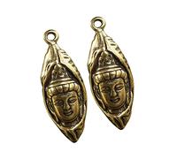 Lurrose 2 Stück Messing Schlüsselanhänger Mit Buddha Statue Vintage Selbstgemacht Anhänger Retro Handwerk Dekoration Für Schlüssel Oder Taschen Glücksbringer Für Angehörige Und