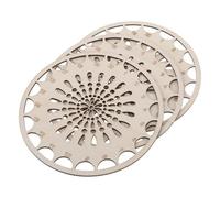 Lurrose 3 Stück Holz Nähgarn Wickelplatten Tragbarer und Vielseitiger Kreuzstich Fadenhalter für Nähzubehör Natürliche Aufbewahrung für Stickgarn Beim Nähen und Unterwegs