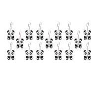 Lurrose 30 Stück Panda Schlüsseldekoration Cartoon Anhänger Robuster Anhänger für Schulranzen und Taschen Kleine Geschenkideen für Geburtstag und Sporttreffen