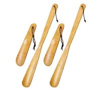 Lurrose 4 Stück Ergonomischer Schuhanzieher mit Kurzem und Langem Griff Stabiler Schuhlöffel für Senioren und Schwangere für Haus und Hotelgebrauch