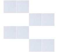 Lurrose 8 Stück 14ct Aida Stoff Weiß Polyester Stickgitterstoff 20x20cm Zuschneidbar Faltfrei für Kreuzstich Selbstgemacht Handarbeit und Dekoration