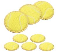 Lurrose 8 Stück Gestickte Sportball Aufnäher Dekorative Kleidungspatches Selbstklebend für Mäntel T shirts Hosen und Taschen