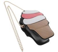 Lurrose Eiscreme Umhängetasche Damen Modisch mit Pu Material und Schulterkette Elegant und Praktisch für Freizeit und Alltag Handliche Crossbody Tasche