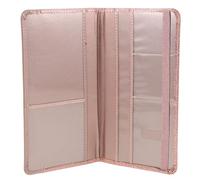 Lurrose Elegante Pu Reisepasshülle für Damen mit Großem Kartenhalter und Organizer Modisches Design Robust den Täglichen Gebrauch und Erledigungen