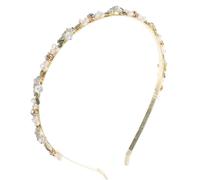 Lurrose Elegantes Perlen Blumen Haarband aus Metall für Frauen Modisches Stirnband mit Bequemer Passform Vielseitig Einsetzbar zum Frisuren Gestalten und Dekorieren