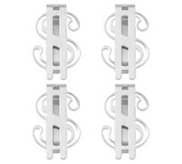 Lurrose Geldklammern mit Vielseitiger Nutzung 4 Stück-Pack Edelstahl Schlanker Minimalistischer Kartenclip für Herren und Damen für Büro und Freizeit