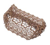 Lurrose Haarband mit Pflaumenblütenmuster Dekoratives Stirnband aus Spitze mit Künstlichen Perlen Breiter Rutschfester Kopfschmuck für Damen Braut und Party Accessoire