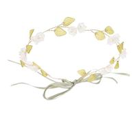Lurrose Maiglöckchen Haarband Damen Blumenkranz mit Band Floraler Haarschmuck für Hochzeit und Brautjungfer