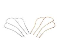 Lurrose Metallic Crown Haarnadeln 2 Stück Vintage Haarkamm Stick aus Robustem Metall Bruchfest für Haarknoten und Damenfrisuren
