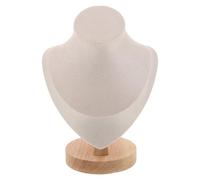 Lurrose Schmuckständer Holz Schaufensterpuppen Halterung für Halsketten und Schmuck, Display Lösung mit ausreichend Platz, 7.48 x 5.75 x 3.54 in, für Messe und Verkaufsfläche