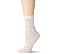 Lusana Damen Trachtenstrümpfe Trachtensöckchen Heidi, Gr. 36/37 (Herstellergröße: 36-38), Weiß (weiß 26)