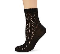 Lusana Damen Trachtenstrümpfe Trachtensöckchen Heidi, Gr. 42/43 (Herstellergröße: 40-42), Schwarz (schwarz 01)