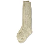 Lusana Jungen Kinder Kniestrümpfe, Beige (Beige Meliert 75), One Size (Herstellergröße: 18-20)