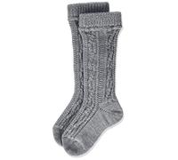 Lusana Jungen Kinder-Kurzhosenstrumpf Kniestrümpfe, Grau (Mittelgrau 03), One Size (Herstellergröße: 18-20)