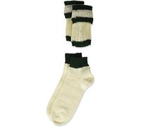 Lusana Jungen Kinder Loferl Kniestrümpfe, Beige (Natur/Tanne 2519), 23-26