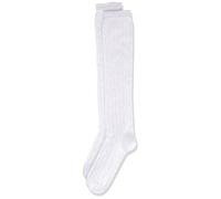 Lusana Mädchen Socken Kinder - Trachtenkniestrumpf Lina, Gr. 31 (Herstellergröße: 31-34), Weiß (weiß 26)