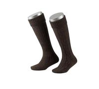 Lusana Trachtenstrümpfe Kinder Socken | 70% Merinowolle & Zopfmuster | Trachtensocken für Jungen & Mädchen zur Oktoberfest & Tracht | Trachtenkniestrümpfe Kniebundstrümpfe | Qualität aus Deutschland