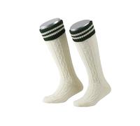 Lusana Trachtenstrümpfe Kinder Socken | 70% Merinowolle & Zopfmuster | Trachtensocken für Jungen & Mädchen zur Oktoberfest & Tracht | Trachtenkniestrümpfe Kniebundstrümpfe | Qualität aus Deutschland
