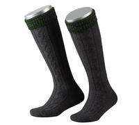 Lusana Trachtenstrümpfe Kinder Socken | 70% Merinowolle & Zopfmuster | Trachtensocken für Jungen & Mädchen zur Oktoberfest & Tracht | Trachtenkniestrümpfe Kniebundstrümpfe | Qualität aus Deutschland