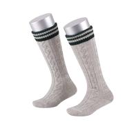 Lusana Trachtenstrümpfe Kinder Socken | 70% Merinowolle & Zopfmuster | Trachtensocken für Jungen & Mädchen zur Oktoberfest & Tracht | Trachtenkniestrümpfe Kniebundstrümpfe | Qualität aus Deutschland