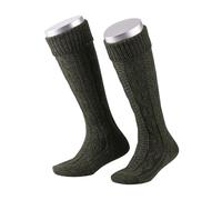 Lusana Trachtenstrümpfe Kinder Socken | 70% Merinowolle & Zopfmuster | Trachtensocken für Jungen & Mädchen zur Oktoberfest & Tracht | Trachtenkniestrümpfe Kniebundstrümpfe | Qualität aus Deutschland