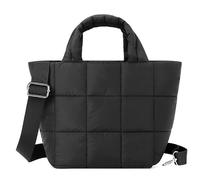 Lushandy Kleine Puffer-Tragetasche, gesteppte Crossbody-Tasche für Damen, 5 l, Mini-Tragetasche, Nylon, leicht, Tragegriff oben
