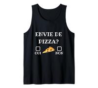 Lust auf Pizza Ja oder Nein Humor Italien Küche Chef Calzone Tank Top