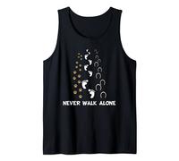 Lustig Hund Pferd Reiter Never Walk Alone Hund Pferd Reiten Tank Top