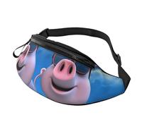 Lustige 3D-Gürteltasche für Damen und Herren, modisch, zum Laufen, wasserdicht, Crossbody-Tasche mit verstellbarem Riemen, Sport-Hüfttasche für Reisen