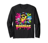 Lustige Bananen-Kokette Schleife Kinder Mädchen Jungen Jugend Herren Langarmshirt