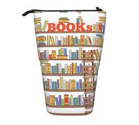 Lustige Bücherregale Sammlung und Leiter Vertikal einziehbares Federmäppchen Schreibwaren Box Erwachsene Büro Organizer Box