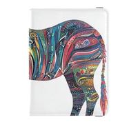 Lustige, dekorative Reisepasshülle aus weißem Leder, für Herren, Impfhülle, Schutzhülle, Reisedokumente, Brieftasche, ultradünn, Lustiges Weiß, 1 size