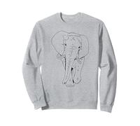 Lustige Elefanten Silhouette für Herren Damen Kinder Sweatshirt