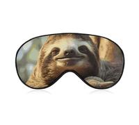 Lustige Faultier-Schlafmaske, Augenmaske, Augenmasken für Schlafmasken für Damen und Herren, Reiseaugenmaske, verstellbare Schlafmaske, Schlafmaske, Verdunkelung, niedliche Schlafmaske