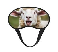 Lustige freche Schafzunge, niedliche Tier-Schlafmaske für Seitenschläfer, lichtblockierende Nachtmasken zum Schlafen, Augenmaske für Damen und Herren, Augenabdeckung, weicher, bequemer Augenschatten
