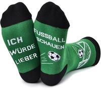 Lustige Geschenke Für Männer Und Damen - Weihnachtssocken, Adventskalender Füllung, Weihnachtsgeschenke, Zocken Socken, Fußball Gaming Socken Herren Damen (Fussball-Grün)