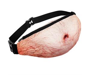 Lustige Geschenkgeschenke, 3D-Bierbauch-Papa-Tasche für Männer, wasserdichte Gürteltasche