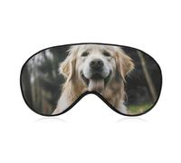 Lustige Golden Retriever Augenmaske Schlafmaske Augenmasken für Schlaf Schlafmasken für Frauen Männer Schlafmaske Reise Augenmaske Schlafmaske Verdunkelung Lustige Schlafmaske Niedliche Schlafmaske