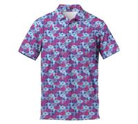 Lustige Golf-Shirts für Herren, Hawaiianische Poloshirts für Herren Unisex-Casual-Shirt Herren-Poloshirts Kurzarm, Funny Pattern, Mittel