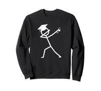 Lustige Graduierten-Strichmännchen Klasse 2026 Graduate Grade Sweatshirt