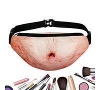 Lustige Gürteltasche | 3D Realistische Bauchtasche Als Fanny Pack Für Die Taille | Verstellbare Hüfttasche | Für Reisen, Fitnessstudio, Wandern, Alltag, Cosplay, Festival Und
