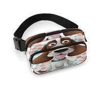 Lustige Gürteltasche für Hunde, leicht, mit verstellbarem Gurt, Hüfttasche für Laufen, Reisen